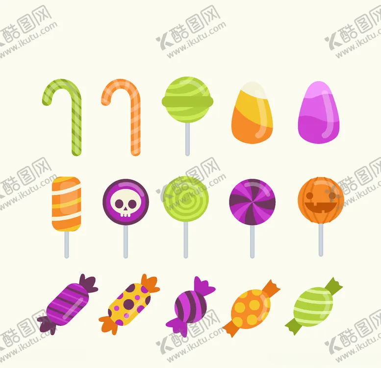 编号：22023203301949361196【酷图网】源文件下载-万圣节糖果