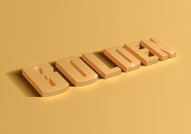 字体特效质感logoPS卡通