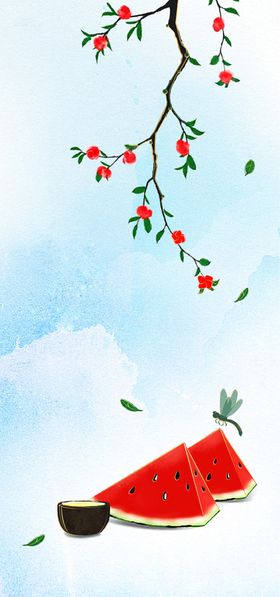 西瓜大暑夏天