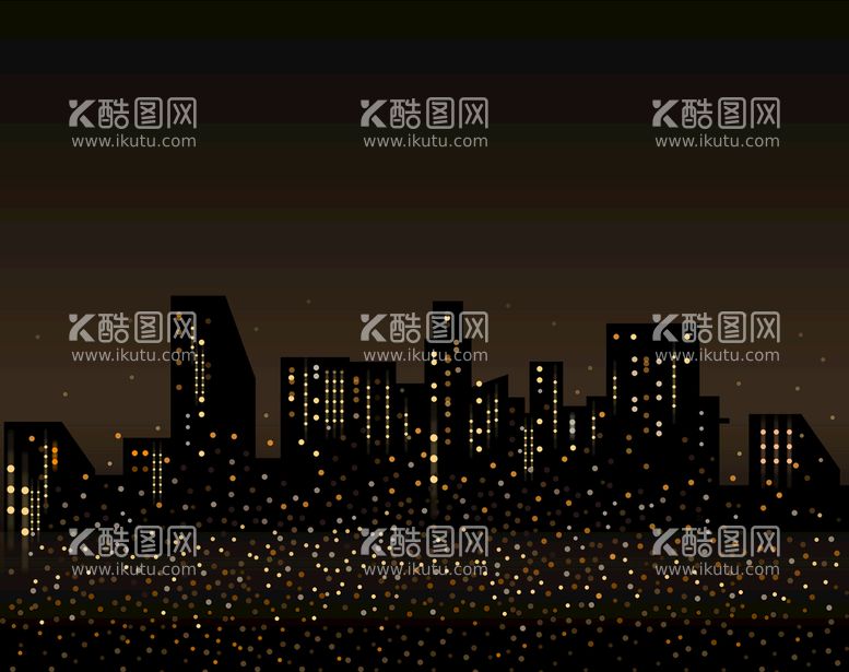 编号：86204709162243450931【酷图网】源文件下载-夜晚城市建筑