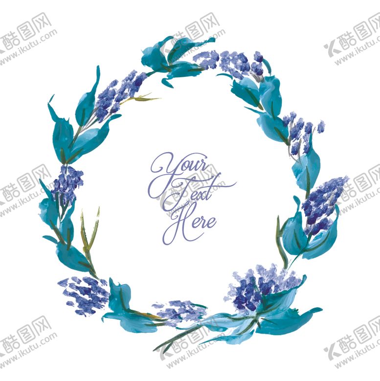 编号：77608107050605189400【酷图网】源文件下载-水彩花卉边框
