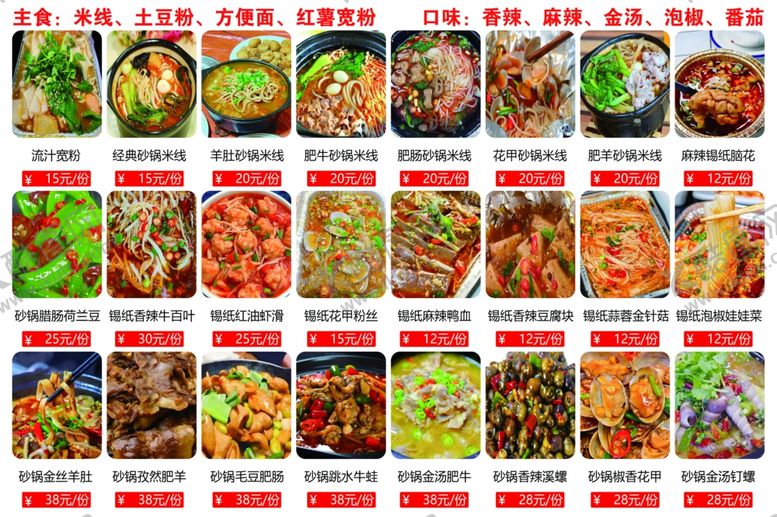 编号：68402503011112473185【酷图网】源文件下载-菜单灯箱
