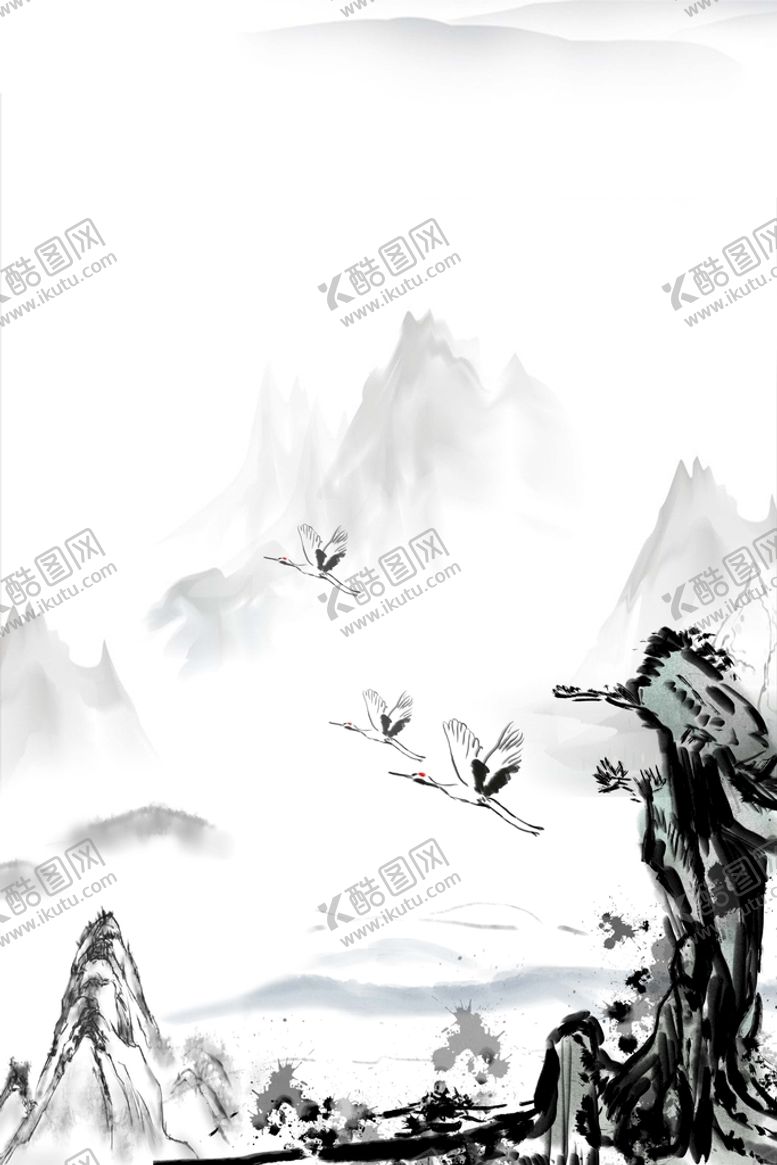 编号：16679510181654588598【酷图网】源文件下载-水墨背景