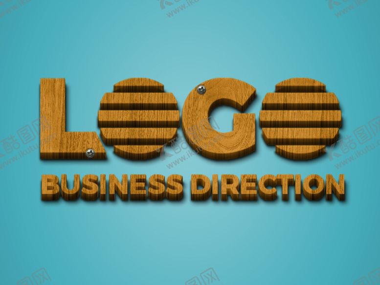 编号：83356806180955046046【酷图网】源文件下载-3D立体木质LOGO样机