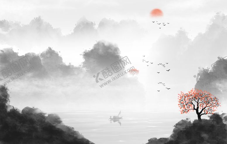 编号：28864509240741156910【酷图网】源文件下载-水墨山水