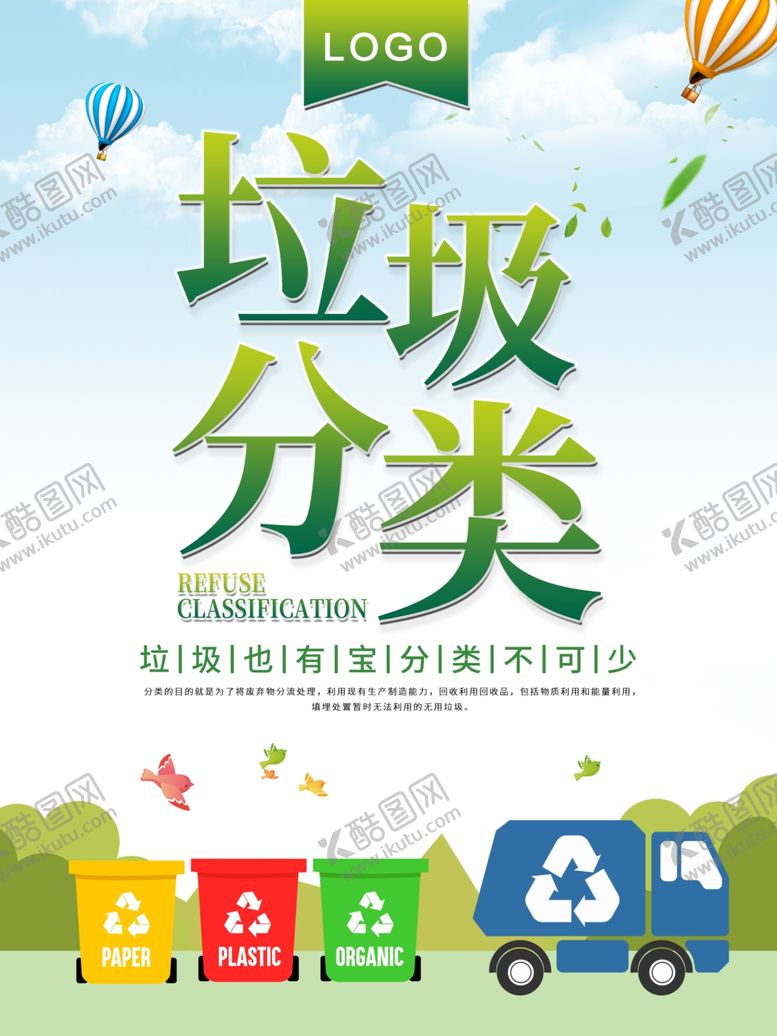 垃圾分类城市管理厨余全国卫生城市海报
