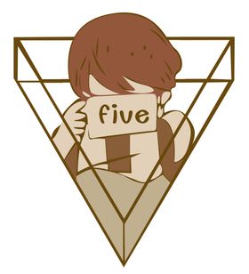 T恤菠萝男孩潜水卡通