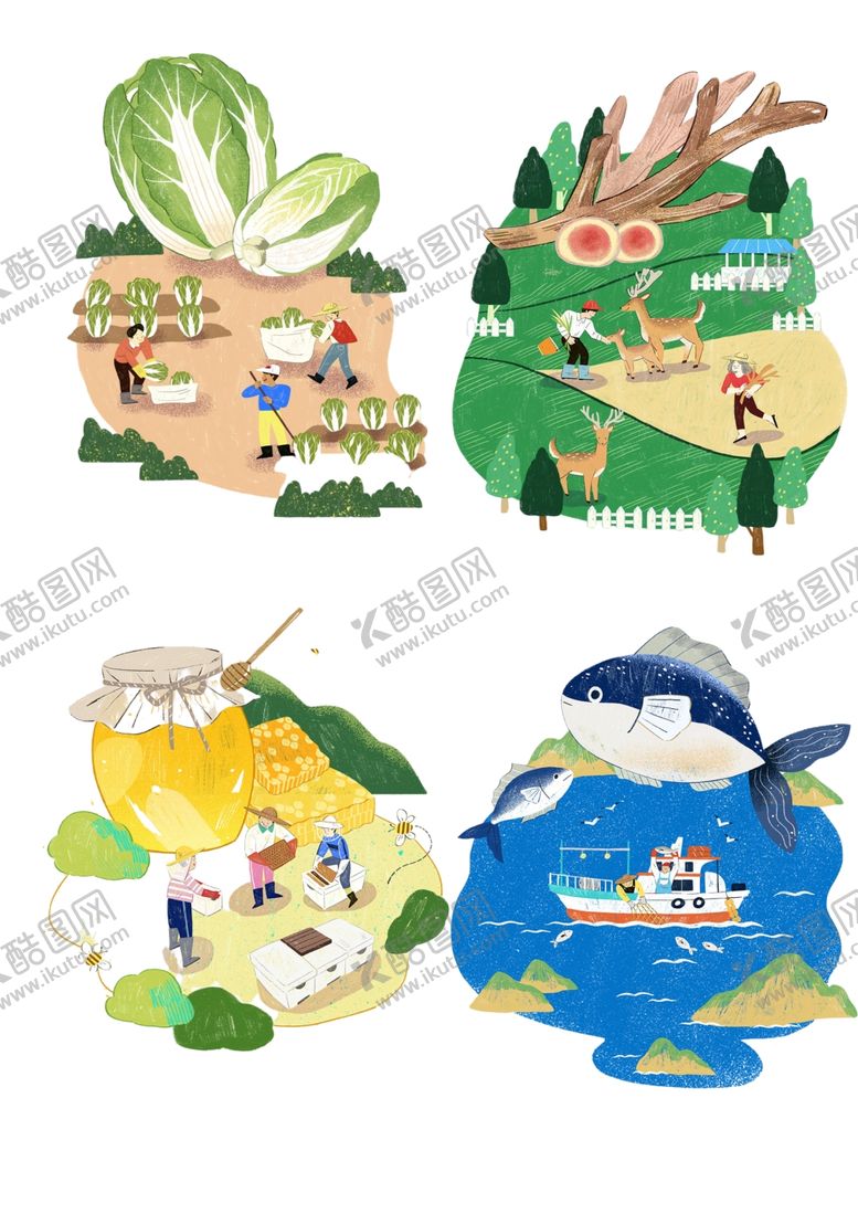 编号：56335804192249122191【酷图网】源文件下载-农业插画