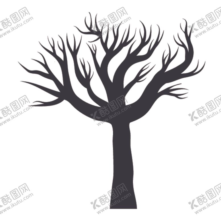 编号：89579007080106476016【酷图网】源文件下载-黑色植物树木剪影