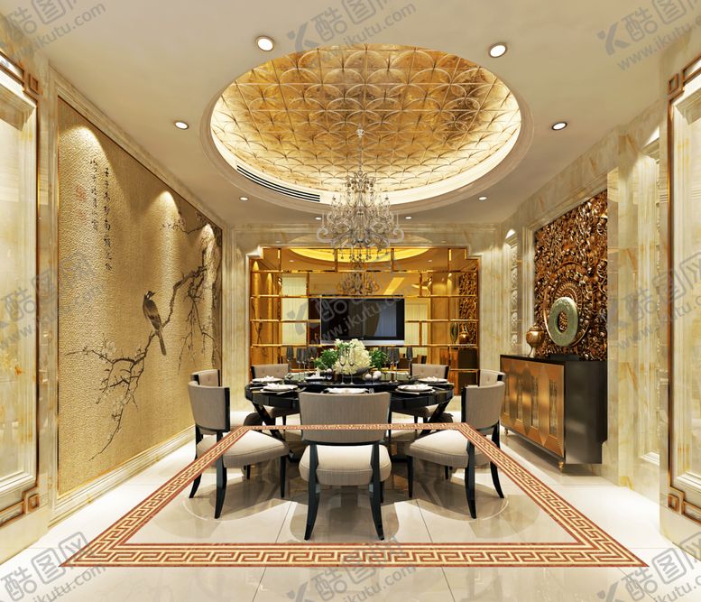 编号：29128706191045145601【酷图网】源文件下载-餐厅效果图