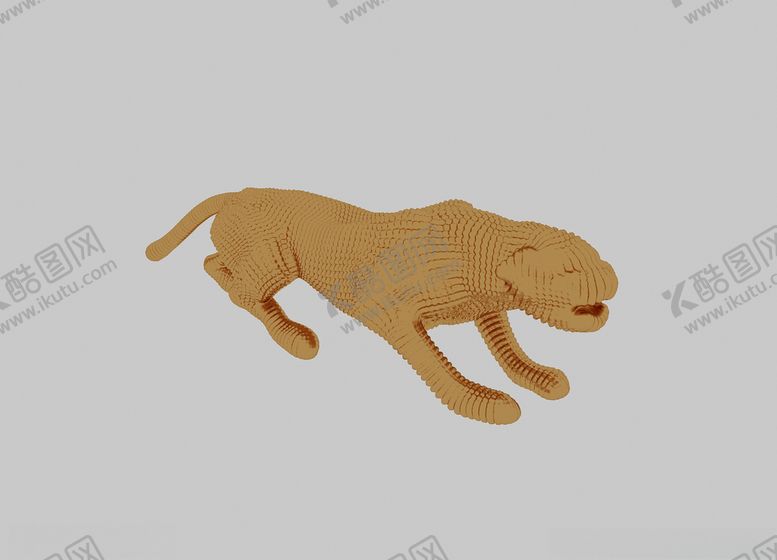 编号：69211809221000379554【酷图网】源文件下载-金豹子3d模型