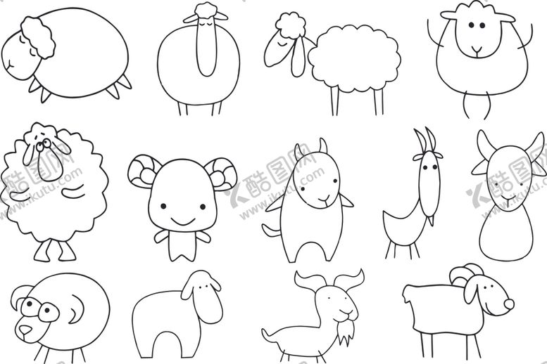 编号：43757309131212361267【酷图网】源文件下载-羊卡通