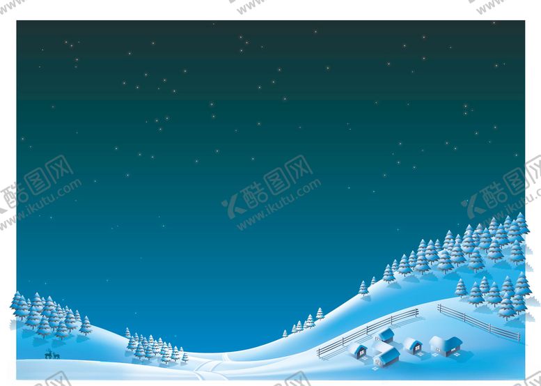 编号：33489404081539278304【酷图网】源文件下载-雪地夜空