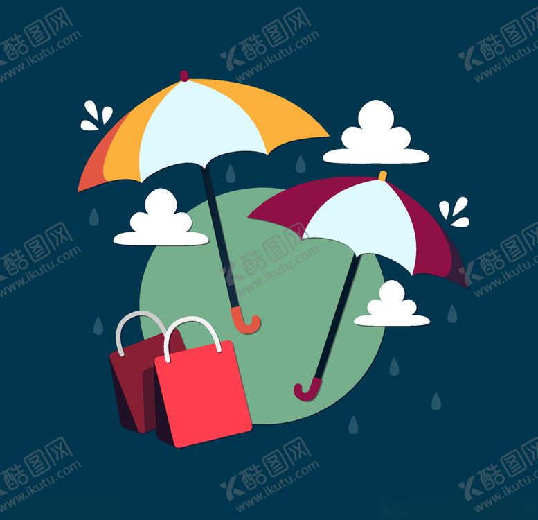 编号：72185409271255275496【酷图网】源文件下载-卡通伞