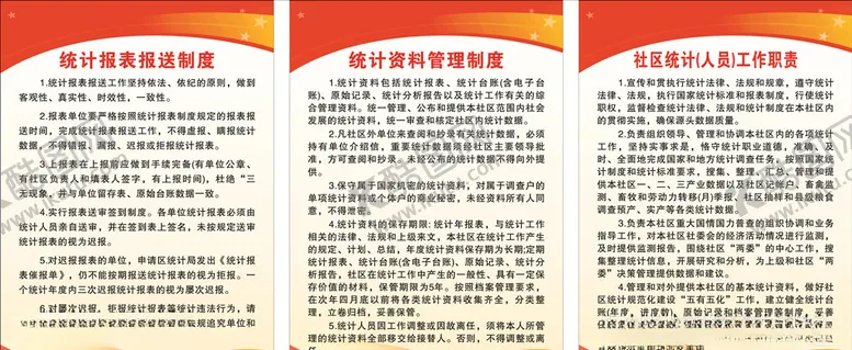 编号：99174704210257106829【酷图网】源文件下载-统计制度展板