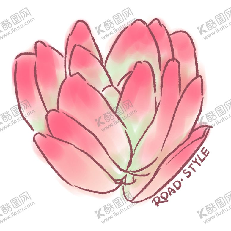 编号：67770509201955486053【酷图网】源文件下载-手绘多肉火祭