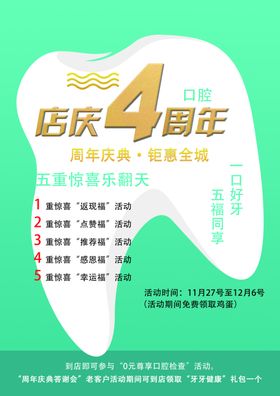 牙齿海报