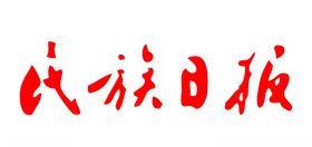 民族日报报纸报头LOGO