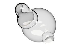 水滴免抠泡泡透明肥皂泡泡