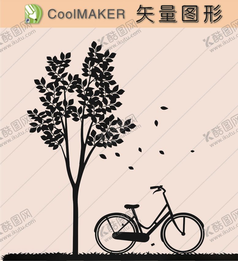 编号：41765911012204451368【酷图网】源文件下载-树木剪影黑白图植物剪影