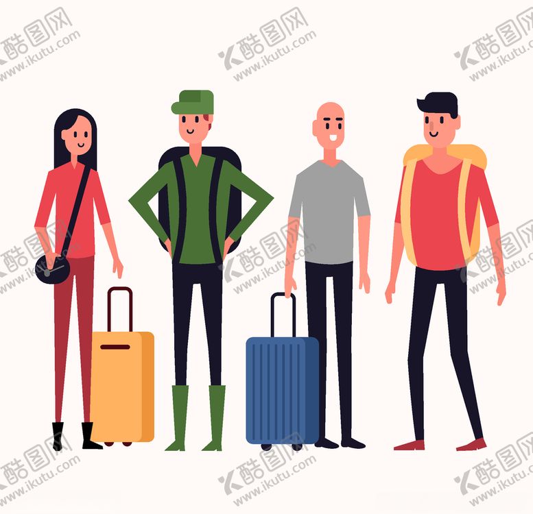 编号：92100909270714123655【酷图网】源文件下载-旅客游客