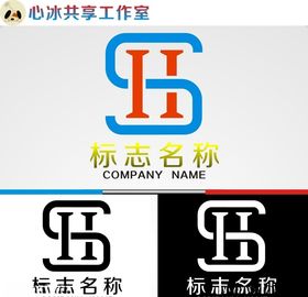 SH字母logo