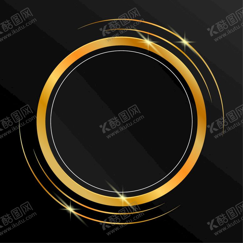 编号：11257010152306419943【酷图网】源文件下载-金色花纹黑色背景