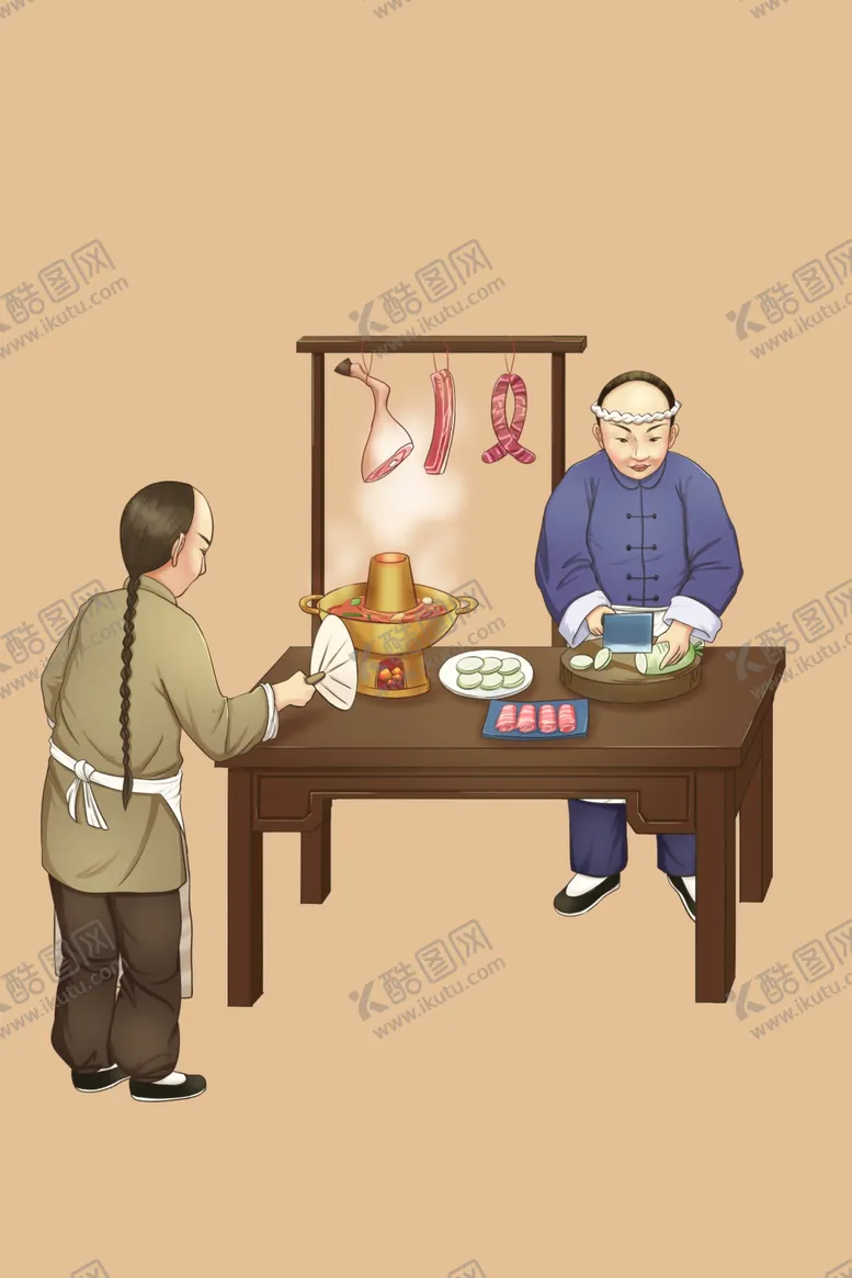 编号：26295704181303203773【酷图网】源文件下载-手绘美食美食海报美食文化