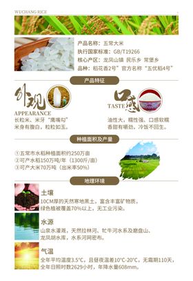 大米产品海报