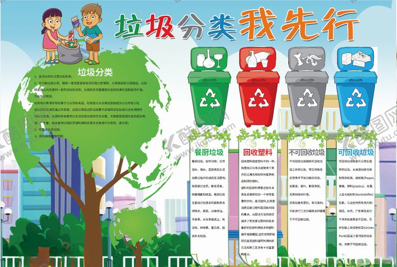 编号：89929206241942417614【酷图网】源文件下载-垃圾分类小报