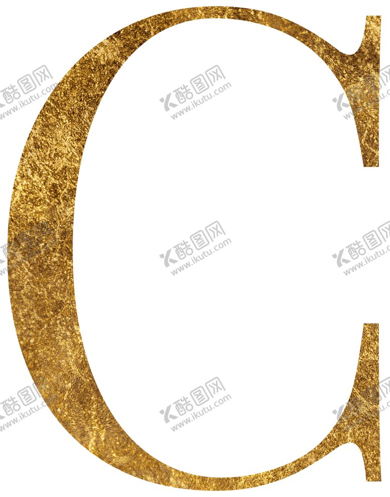 编号：32942009211807462061【酷图网】源文件下载-金色质感字母