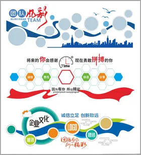 团队风采照片文化墙