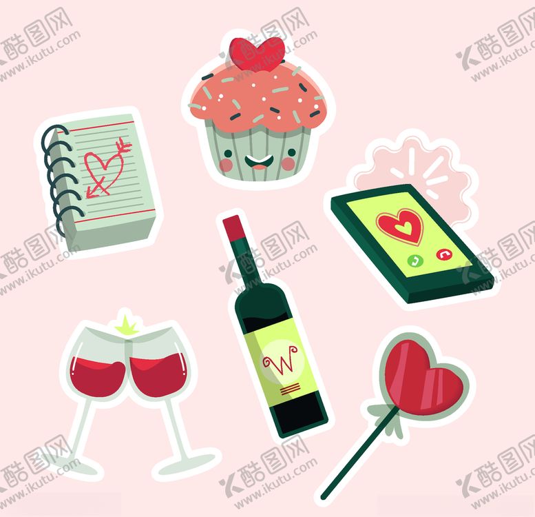 编号：51316305130339108565【酷图网】源文件下载-浪漫情人节元素