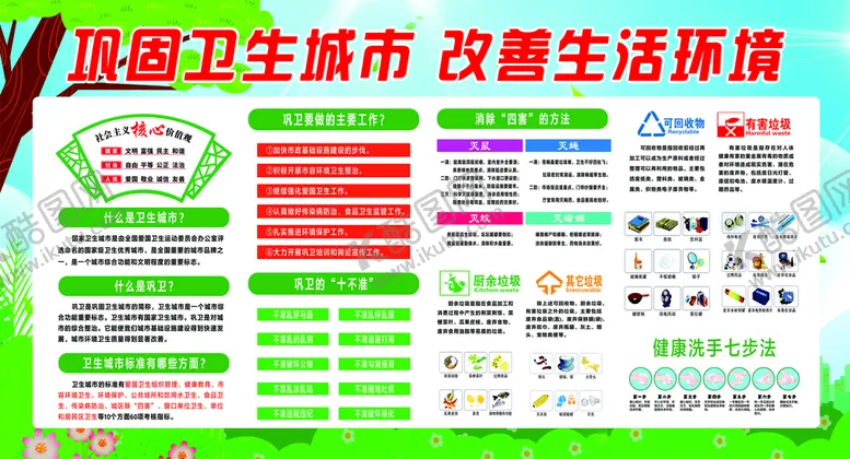 编号：25087010251422264323【酷图网】源文件下载-巩固卫生城市