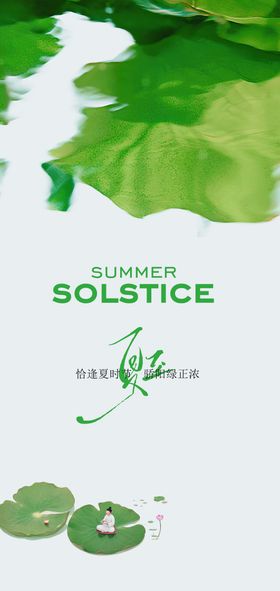 夏日清新夏至海报