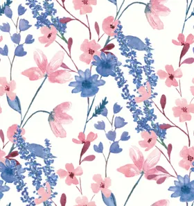 小碎花数码印玫瑰女装设计