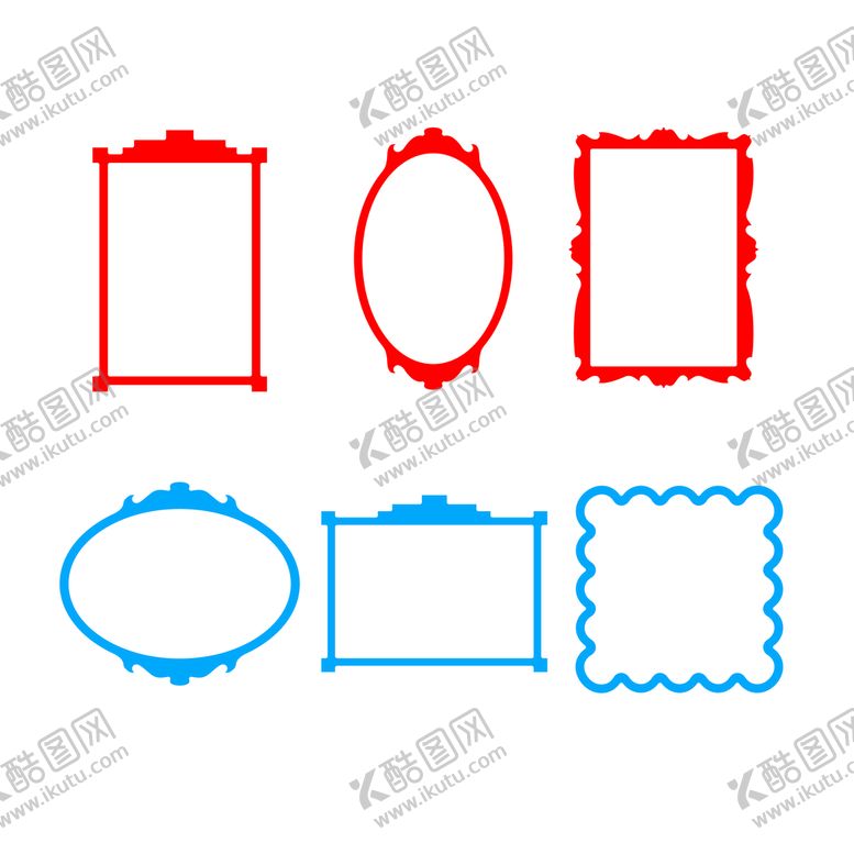 编号：67345909240011063019【酷图网】源文件下载-简约蓝色边框