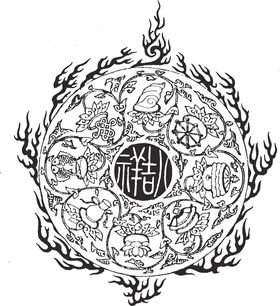 镂空花图案仿古纹装修雕装修纹