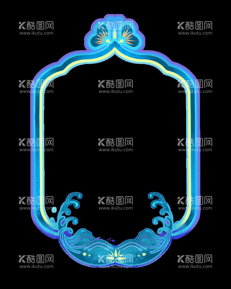 编号：76844210251009293113【酷图网】源文件下载-古典花纹竖立边框