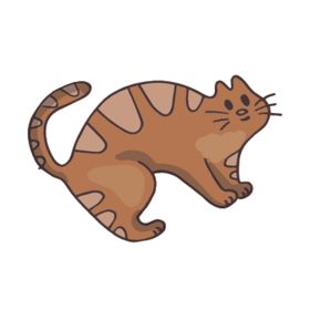 卡通动物猫咪图案