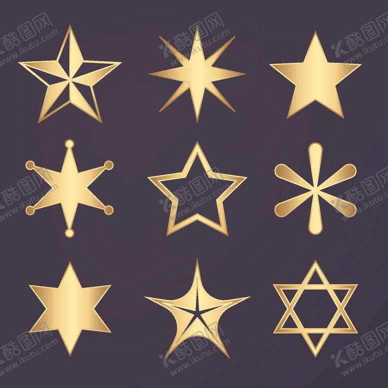 编号：36600509191742273385【酷图网】源文件下载-星星标志
