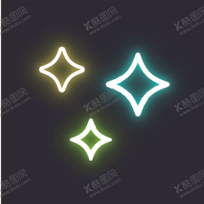 编号：61962610032127412304【酷图网】源文件下载-霓虹灯发光创意图案