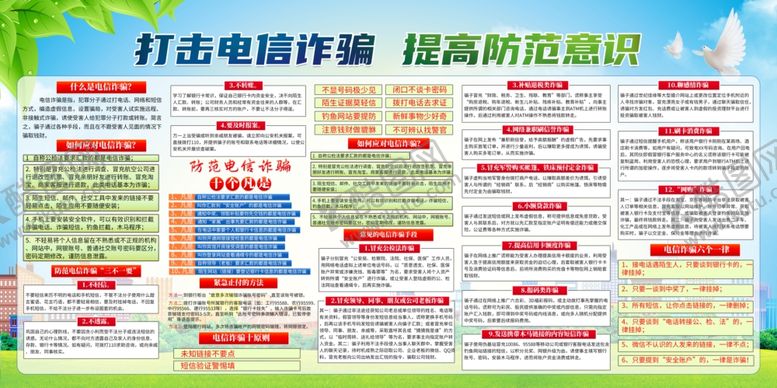 编号：56888810120040432515【酷图网】源文件下载-预防诈骗打击网络犯罪宣传