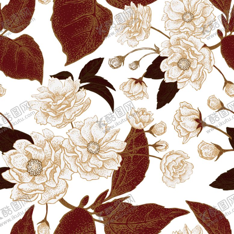 编号：64141110280914507120【酷图网】源文件下载-花朵图案