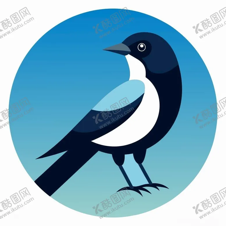 编号：58726402211219066309【酷图网】源文件下载-图标风格的喜鹊