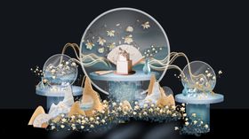 梦幻水晶球浪漫氛围留影区