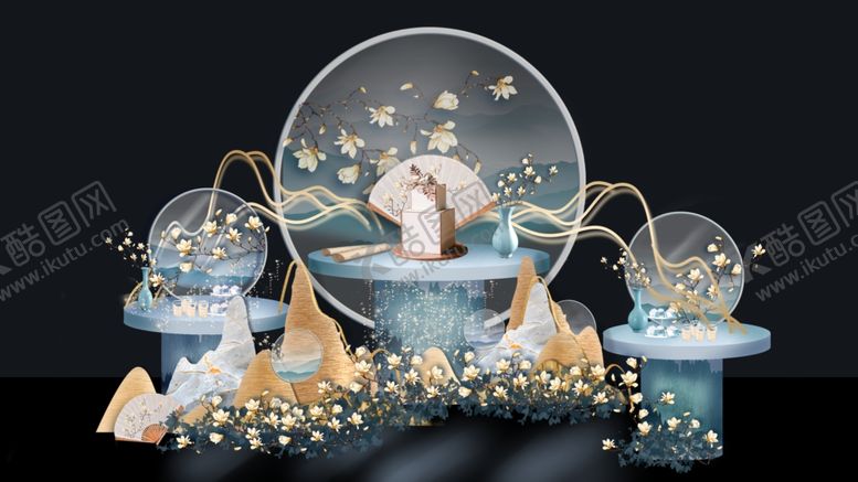 编号：31603909131145167512【酷图网】源文件下载-梦幻水晶球浪漫氛围留影区