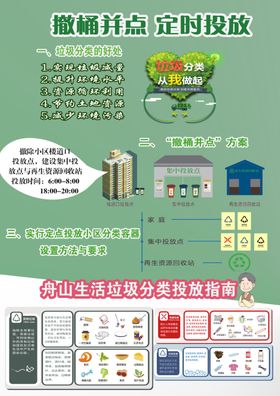 垃圾分类撤桶并点定时投放