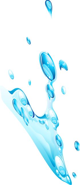 水花背景护肤品海报珠浪图标