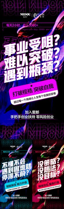 微商品牌代理创业招商造势海报